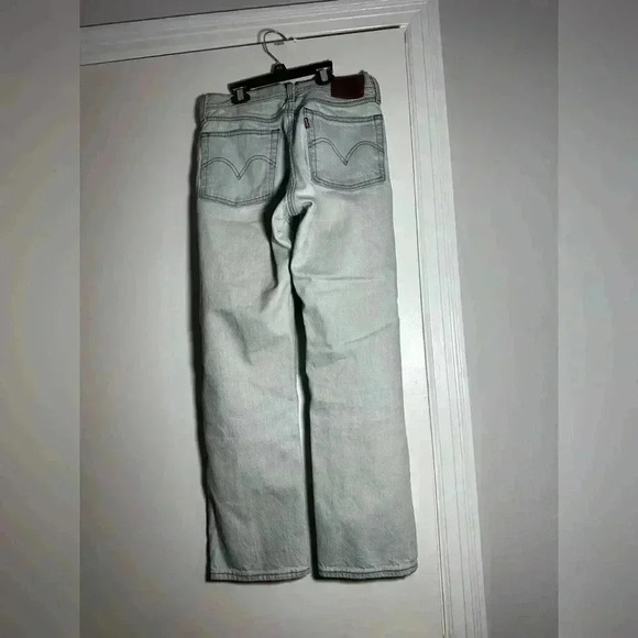 Levi's BIG E Wedgie Straight Denim Jeans Women's 24 Light Wash. Button Fly. - Picture 5 of 14